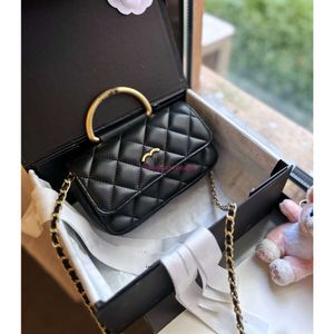 Designer 23B Channel Bag Metal handle crossbody bag womens purses luxurys handbags Top Quality leather Designer shoulder chain bag clutch bag 20*13cm