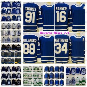 Retro Reverse 2.0 Reversible Hockey Jerseys Auston Matthews Mitchell Marner Morgan Rielly William Nylander John Tavares Michael Bunting Mark