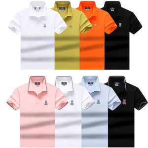 23NEW MENS Stylist Polo Shirts Luxury Brand Psychoess Bbunnies Designer T Shirt Summer Fashion Bortable Short Sleeve Stand Collar 18:00