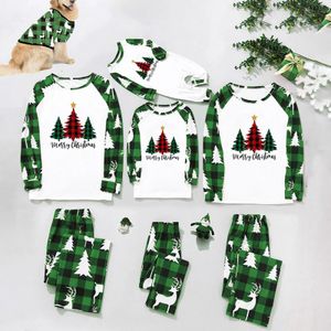 Jackets Family Look Sleepwear Pyjamas Merry Christmas Matching Pajamas Set Mother Father Kids Elk Clothes Baby Rompers Xmas Gifts 231206