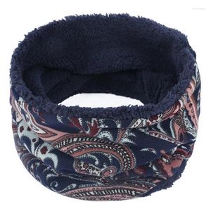 Bandanas Autumn And Winter Outdoor Plush Patterned Scarf For Couples Universal Warmth Cover Hip-hop Style Neck