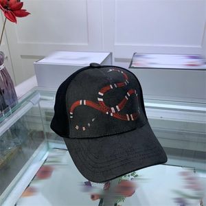 2023 Design Men's Baseball Hat Women's Fashion Tiger Head Hat Bee Snake Embroidered Bone Sun Hat Outdoor Sports Mesh Truck Driver Hat