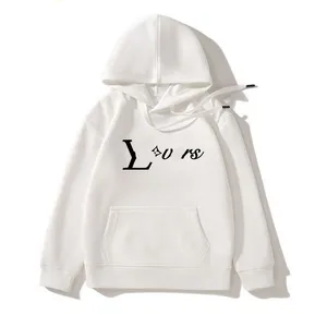 Luxo Kids Designer Hoodie Tops Clássico L Letra Meninas Meninos Moletom 100% Algodão Crianças Loog Mangas Roupas Clássico Grande Crianças Hoodies CSD2312063