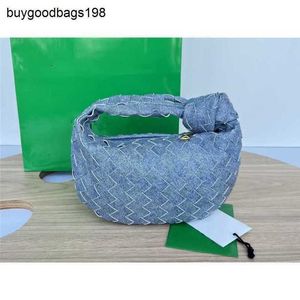 Bottegaaveneta Jodie Handbags Veneta Abottegas Handbag Vneta Woven Denim Blue Leather Knot Bag Hopo Underarm Dumpling Bags frj