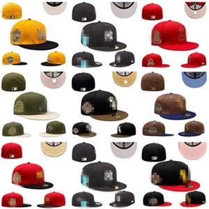 Alla lag mer casquette baseball hattar monterade hatt män sport broderi vuxen platt hiphop stängd mesh sol beanies cap 7-8