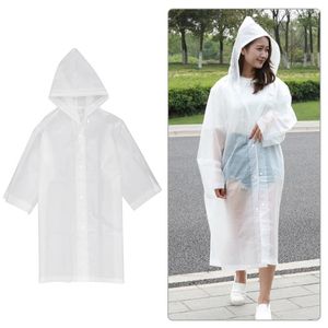 Raincoats Rain Coat Transparent Raincoat Poncho Ponchos Outdoor Conjoined White Adult Hood