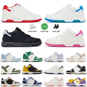 2024 Nya Out Off Office Sneakers Casual Designer Shoes Off Leather Black White Panda Pink Light Grey Ooo för Walking Women Mens Low Tops Platform Dhgate Sneakers 36-45