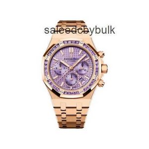 Mens Luxury Watch Audemar Pigue Mechanical Watches Swiss Madeepic Royal Oak Clock 38mm Amethyst Dial 26319or.ay.1256or.01