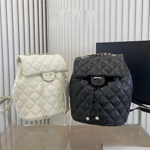 Women Designer Bucket Bags Versatile Brand Backpacks Chain Diamond Lattice Small Backpacks