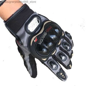 Pięć palców Rękawiczki Pro Biker Motocykl Rękawiczki Kobiety Mężczyźni Pełne palce Riding Motocross Motor Rękawice Luva Motocicleta Sport Gloves S/M/L/XL/XXL Q231206