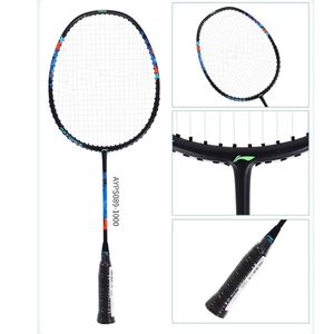 Autêntico liining raquete de badminton das crianças trovão crianças fibra carbono escola primária pai criança ultra leve única raquete jr