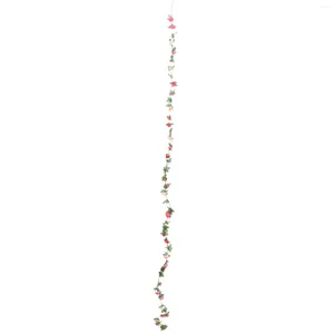 Fiori decorativi Pianta finta Vite artificiale Simulazione Ghirlanda di fiori Per la casa Adornano l'ornamento della rosa