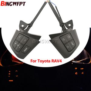 Ny knapp endast lämplig för Toyota RAV4 2011-2012 2.4at rattljudljudvolym Musik Telefonkontroll Rattknapp