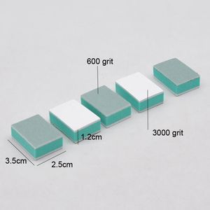 Nail Buffers 200Pcs Nail Files Buffer Polishing Block For Shiny Natural False Nail Tips Sanding Grey White Green Stone Nail Art Tool Manicure 231205