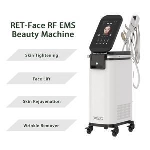 RETFACE EMSフェイシャルアイバッグ削減額の頬を持ち上げるパッドEMS RFフェイスリフティングビューティー機器