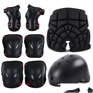 Skate Protective Gear Skate Protective Gear Skateboard Ice Roller Skating Elbow Hip Pads Wrist Safety Guard Cycling Riding Helmet Prot DHG85