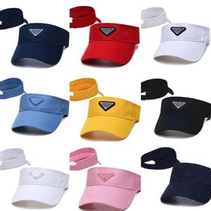 Visiera da donna Donna Estate Casual Sport Tappo superiore vuoto Moda Parigi Designer Cappello da sole per spiaggia di sabbia all'aperto Coppie Golf Tennis Ha283V