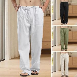 Erkek pantolon erkekler düz renk rahat uzun elastik bel çekmetarı cepleri düz geniş bacak ince tarzı nefes alabilen spor pantolon sokak