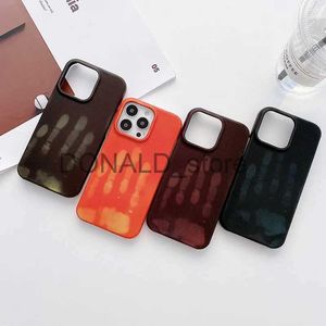 Cell Phone Cases Thermal Sensor Heat Induction Phone Case For iPhone 15 14 13 12 11 Pro MAX Plus Ultra XR X XS Discoloration Protective Cover J231206