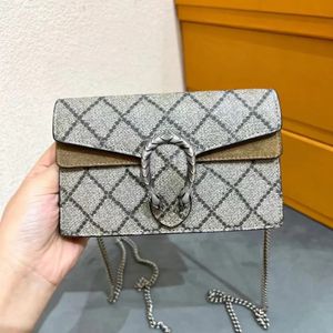 10a Designer-Umhängetasche für Damen, Herren, Schwarz, Cleo Ophidia, Handtasche, Geldbörse, Luxus-Kuriertaschen für Damen, Mini-Hobo-Clutch mit silberner Kette, Clutch, Umhängetasche, Pochette-Taschen