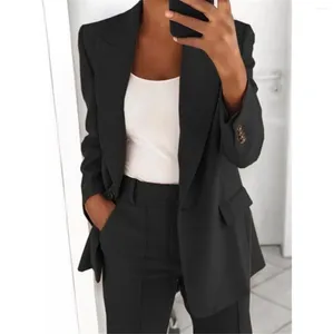 Женские брюки из двух предметов, женский костюм, модный облегающий кардиган на пуговицах с лацканами, стильный комплект куртки, крутой женский офисный комплект 02-ST-xknkqz