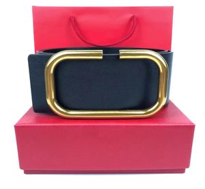 2021 women designer belt womens black red leather big gold buckle classic leisure luxury belts width 70cm With original box and h5032380