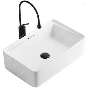Bathroom Sink Faucets Deepening Round Balcony Table Basin Ceramic Household Laundry Large Capacity Splash-Proof Washed Face
