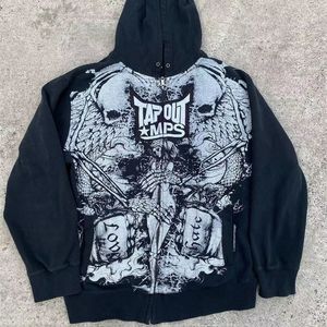 Herren Hoodies Sweatshirts Y2K Hoodie Punk Gothic Skull Druck Hip Hop Freizeit Sweatshirt verkaufen Persönlichkeit Retro Hoodies Frauen Streetwear 231205