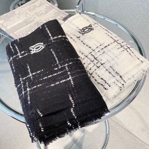 Designer-Schal mit Buchstaben CC Winter, luxuriös, 100 % Kaschmir, Damenschal, Wolle, weich, dick, langer Schal für Wärme, Großhandel 90 x 200
