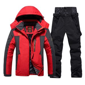 Other Sporting Goods Skiing Suits Winter Super Warm Ski Suit Men Windproof Waterproof Snowboarding Fleece Jackets Pants Male Snow Costumes Brand Overalls 231205