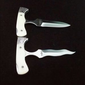 5 modelli di attrezzatura per il taglio delle ossa regolabile. Un coltello a spinta per esterni di qualità. Maniglia tascabile sul retro. Lo strumento pieghevole alto Bkpoh