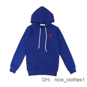 Erkek Hoodies Sweatshirts 21s Tasarımcı Oynat Commes Jumpers des Garcons Mektup Nakış Uzun Kollu Külot Kadınlar Kırmızı Kalp gevşek Commedesgarcons Sp5der 3cpn