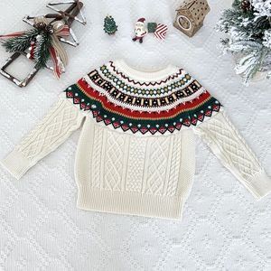 Cardigan Christmas Autumn Winter Children s Sweater Cotton Baby Boy Girl Knitted Long Sleeves Warm Cartoon Clothes 231206