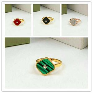 Anello con diamanti alla moda per donna, molti colori, anelli con conchiglia, gioielli firmati, argento 18 carati, oro rosa, fede nuziale, regalo di anniversario per feste 263F