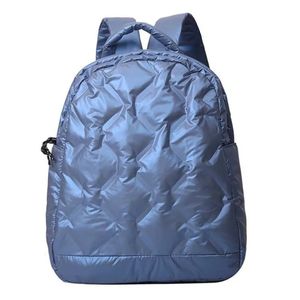 School Bags Winter Space Padded Down Backpack Fashion Large Capacity Backpack Female Shoulder Cotton Quilted School Bag Mochilas Femininas 231205