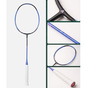 Autêntica raquete de badminton autorizada, fibra de carbono completa, ultra leve, profissional, durável, conjunto de raquete simples e dupla KAWASAKY 5u tiro único
