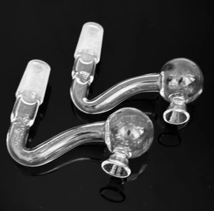 Glastrichter-Ölbrennerrohr mit Wasserpfeifen 10 14 18 mm männlich weiblich dünne Pyrex-Wasserpfeifen für Rigs-Rauchbongs