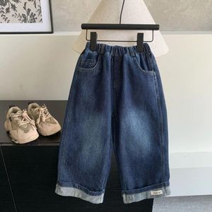 Hosen Kinder Kleidung Kinder Jeans Koreanischen Stil Junge Herbst Und Winter 2023 Modische Lose Weiche Bequeme Casual Warme Hosen