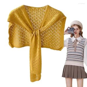 Bandanas Tie Front Shawl Comfortable Scarf Wraps For Women Women's Spring And Autumn Clothes Knitting Traveling Daily