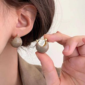 Fashion Ear Rings Creative Jewelry Simple U-shaped Round Earrings Korean Style Elegant Women's Daily Work Accessories