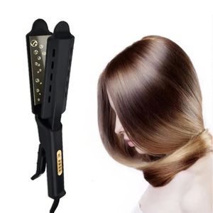 Alisadores de cabelo 2 em 1 alisador e ferro ondulado vapor profissional cerâmico 231205