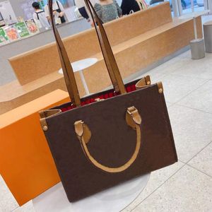 Designer Tote Bag 2021 Europeiska och amerikanska kvinnor stor kapacitet en-axel messengerbag Old Flower Temperament Handbag Luxury 2861