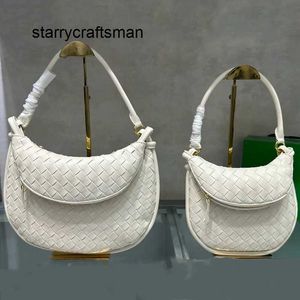 Itália Hangbag Botteg Venet Gemelli Hobo Bag Real Couro Underarm Ombro Lua Bolsas Tecido Designer Bolsa Bolsas Compras Totes Moda T5Z5