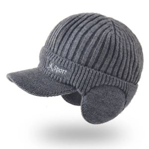 Berretti con teschio/teschio Protezione per le orecchie Cappelli invernali Foderato in pelliccia Cappello a cuffia in morbida lana per uomo Donna Cappello lavorato a maglia antivento Paraorecchie Cappello caldo Cuffie 231205