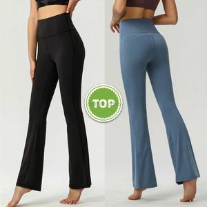 2024 L-K Mulheres Yoga Legging Desgaste Esportes Calças Femininas Senhora Hip Lift Apertado Cintura Alta Nua Calças de Exercício Fitness Ginásio Legging Yoga Calças Flare Net Vermelho Moda Z56Y