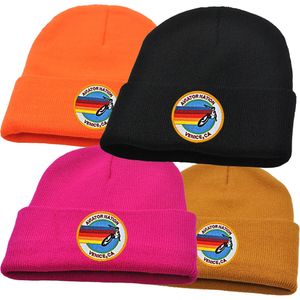 Beanie/Skull Caps Nation Beanie Hat Surfパッチニット帽子冬の温かいプルオーバーキャップユニセックスアウトドアスポーツハット231205