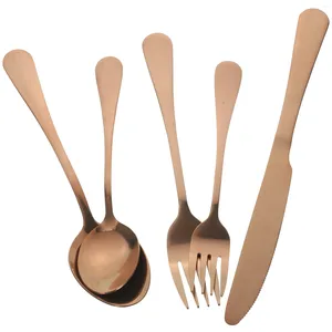 Plates Tableware Spoon Fork Kit Heavy Duty Metal Stainless Steel Cutlery Steak Eating Dinnerware Home Kits