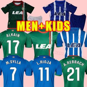 23 24 Deportivo Alaves Futbol Formaları 2023 Ev Away Away Üçüncü Jersey Centenary Camiseta de Futbol Pere Pons Lucas Joselu LaGuardia Futbol Gömlekleri 2024 Erkek Çocuklar