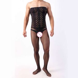 Bäst sälja manliga underkläder män sexiga kostymer underkläder crotchless bodysuits nattkläder fetisch catsuit gentleman exotic sömnkläder