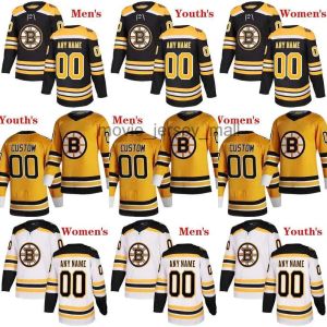 Män anpassade kvinnor ungdomshockeytröjor Boston''Bruins''men 33 Zdeno Chara 63 Marchand 37 Patrice Bergeron 88 David Pastrnak 73 Charlie McAvoy